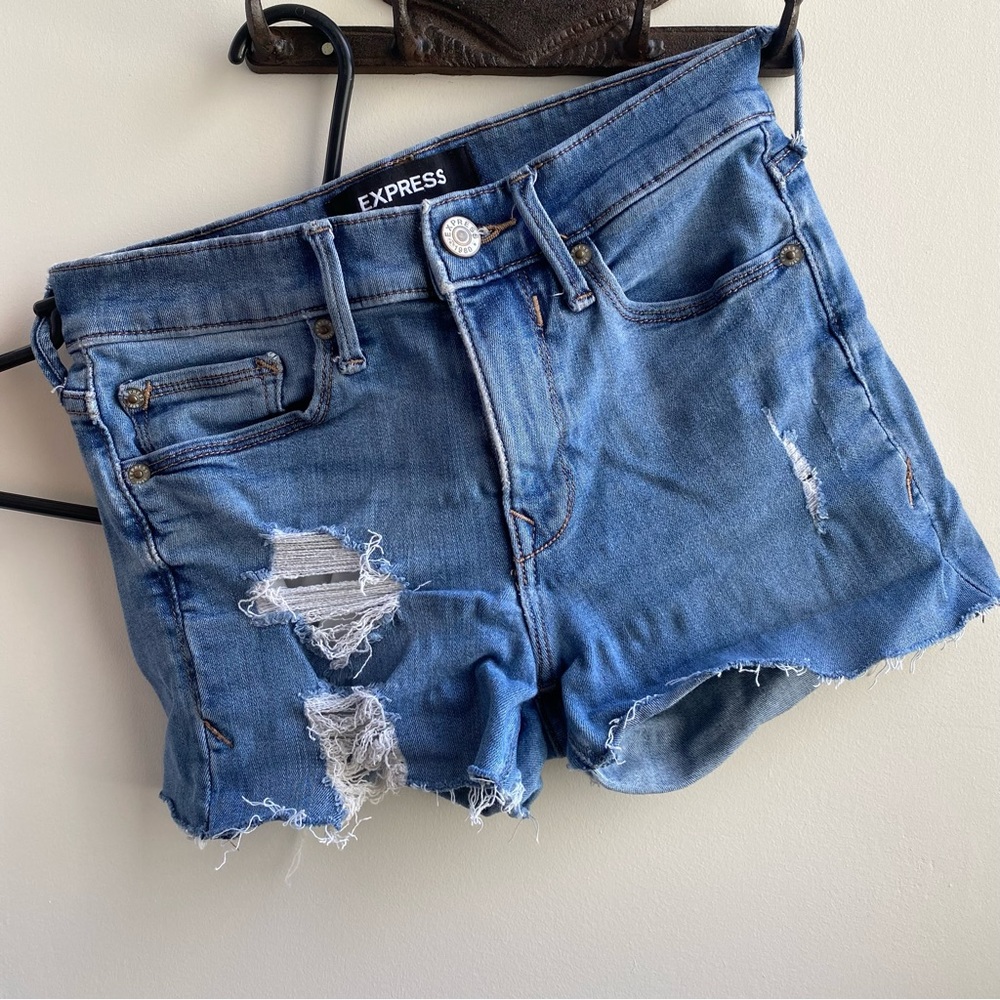 Express jeans cut into shorts size 0S